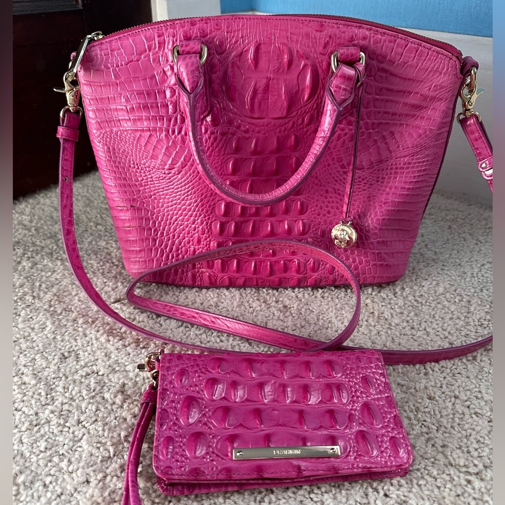 Brahmin Shoulder Tote Bag & Matching Wallet